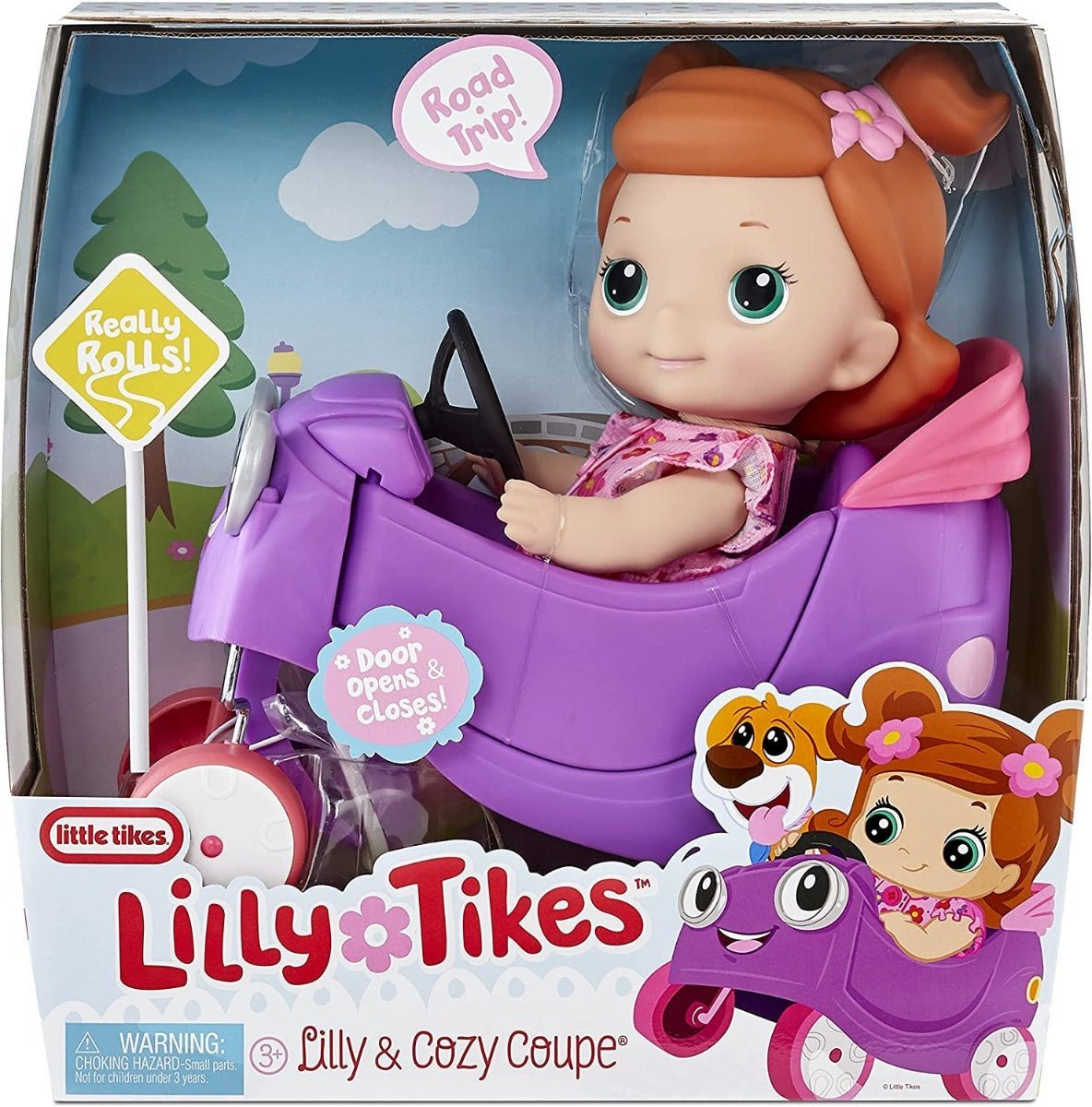 Lilly Tikes Lilly and Cozy Coupe Doll LIT - 658754 - Colorland Toys