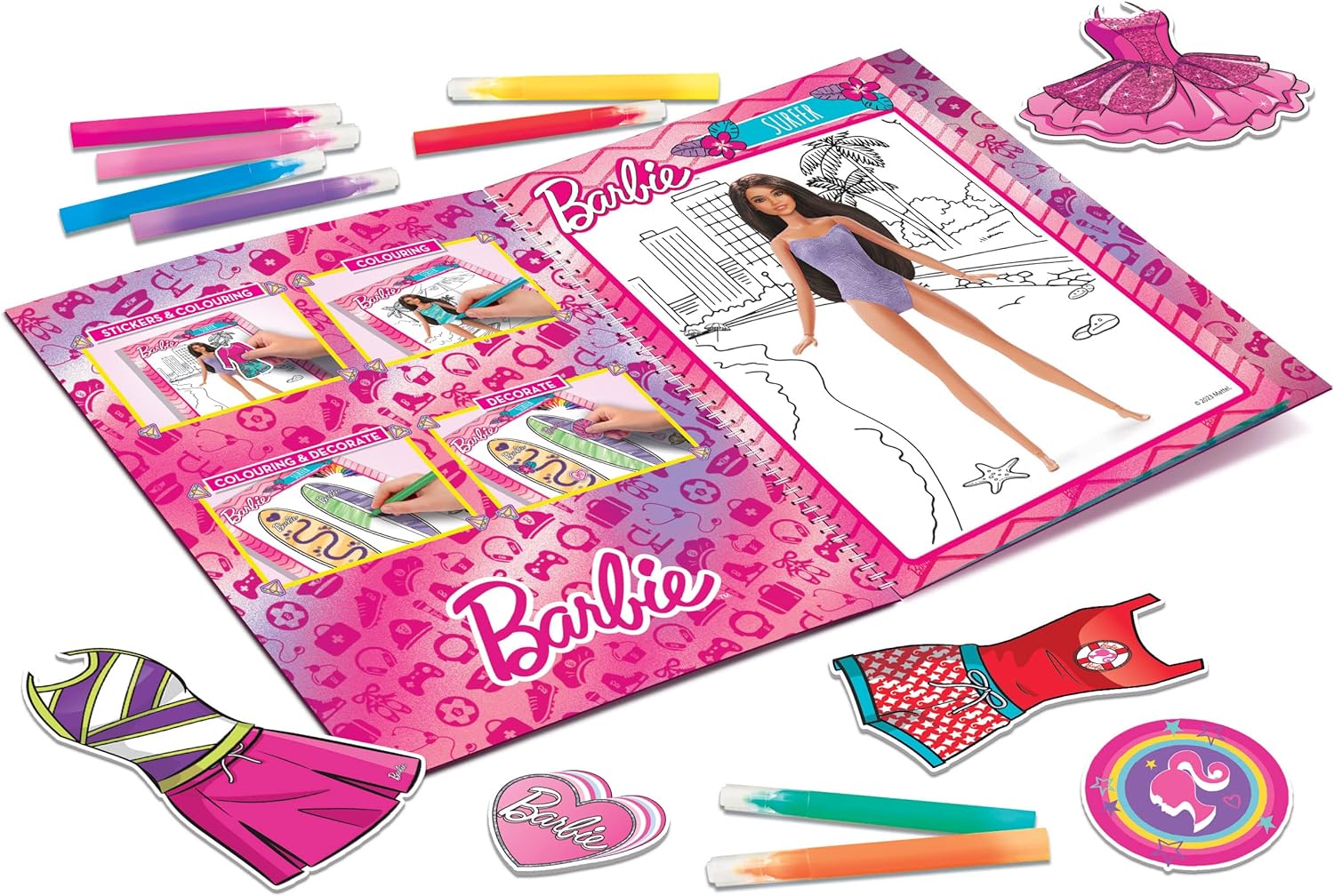 Lisciani Barbie Sketchbook - Inspire Your Look 12617 - Colorland Toys