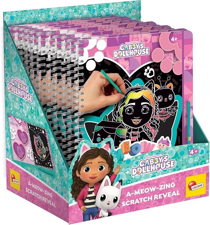Lisciani Gabby's Dollhouse Sketchbook A-Meow-Zing Scratch Reveal 12976 — image 4
