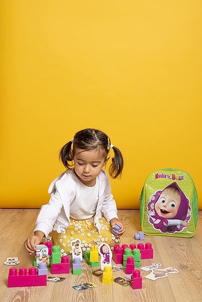 Lisciani Masha Backpack With Baby Blocks 88751 - Colorland Toys