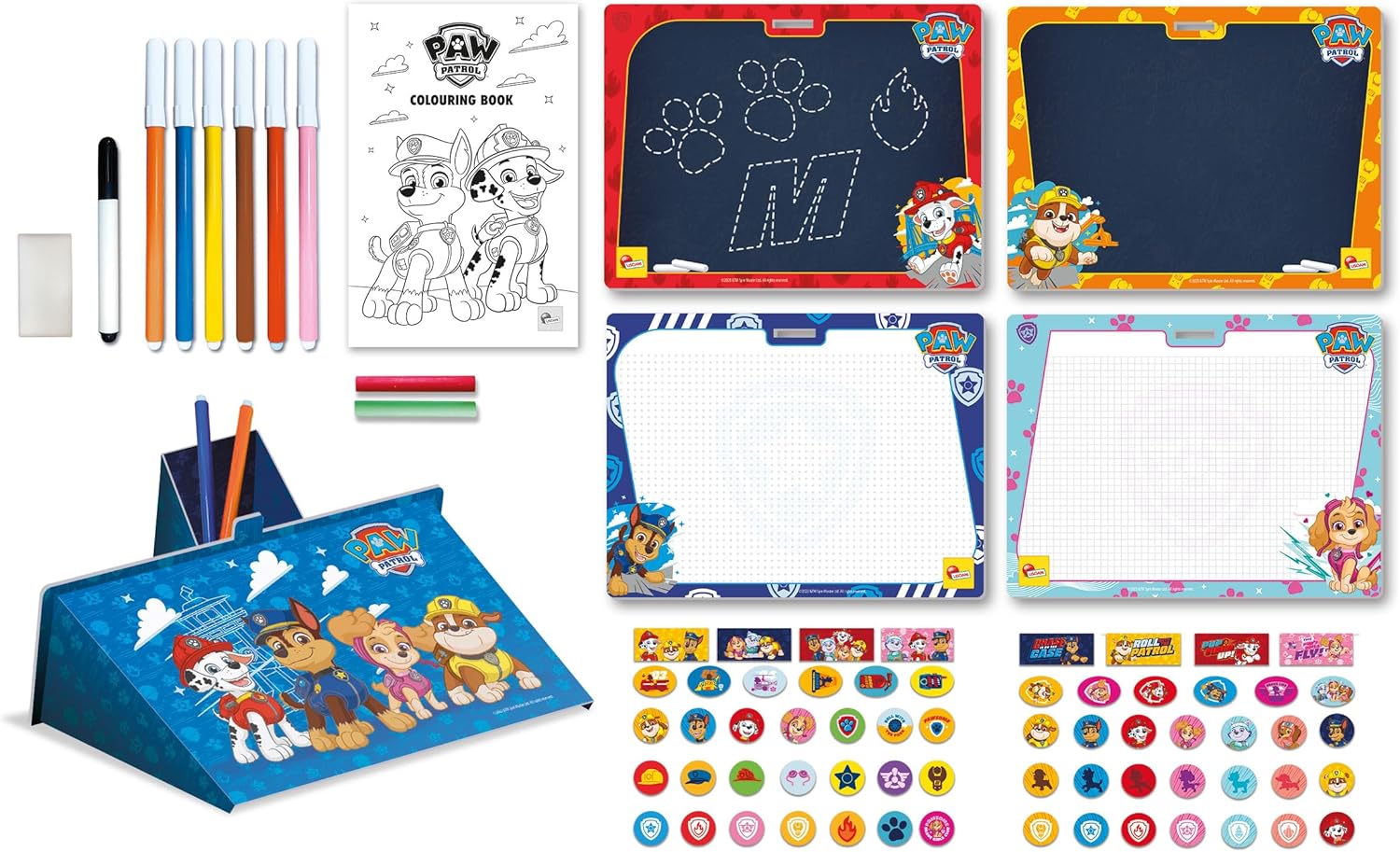 Lisciani Paw Patrol Colouring And Drawing School In Backpack 103324 - Colorland Toys