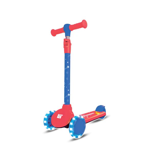 Lit Starburst 3 Wheel Scooter Blue — image 1