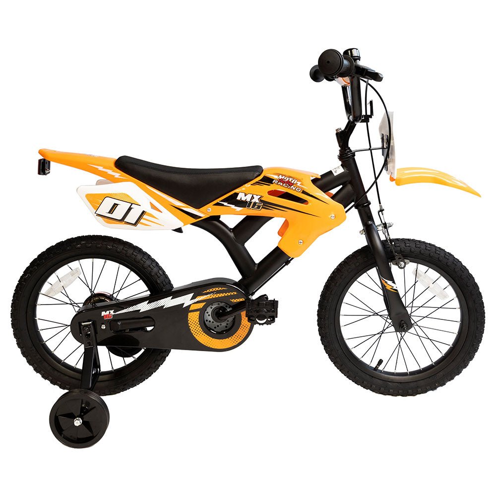 Little Angel 16 Inches Bicycle Moto Orange - Colorland Toys