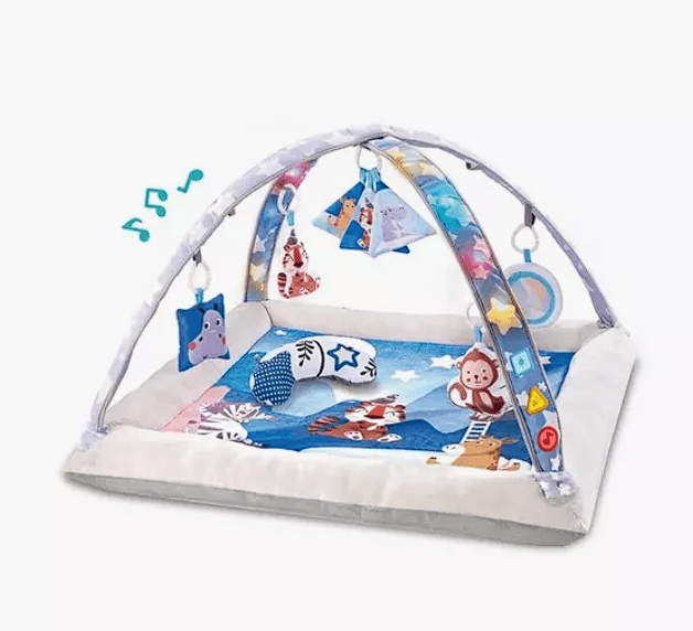 Little Angel Activity Gym Square Playmat With Hanging Rattle Toys P5124/8742 - Colorland Toys
