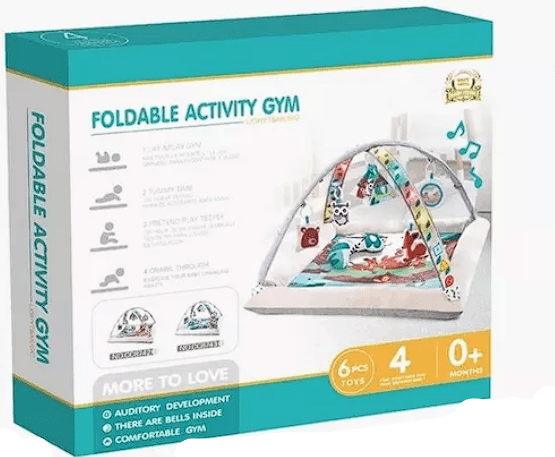 Little Angel Activity Gym Square Playmat With Hanging Rattle Toys P5124/8742 — image 1