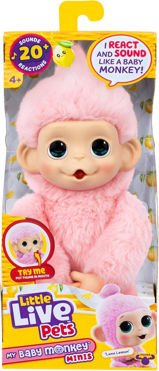 Little Live Pets My Baby S3 Mini Monkey Single Pack Luka Lemon 26764