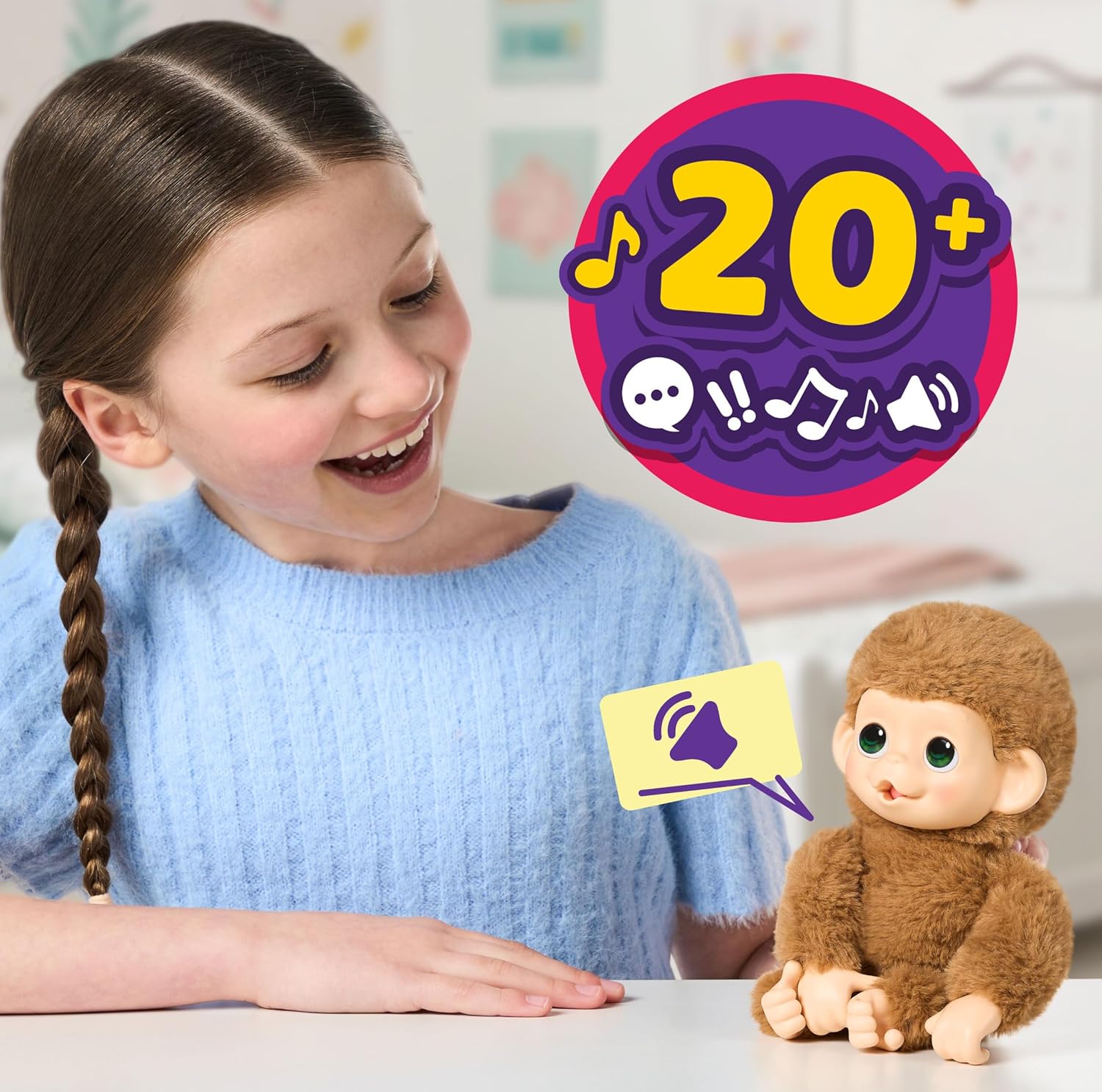 Little Live Pets My Baby S3 Mini Monkey Single Pack Pepi Peach 26766 - Colorland Toys