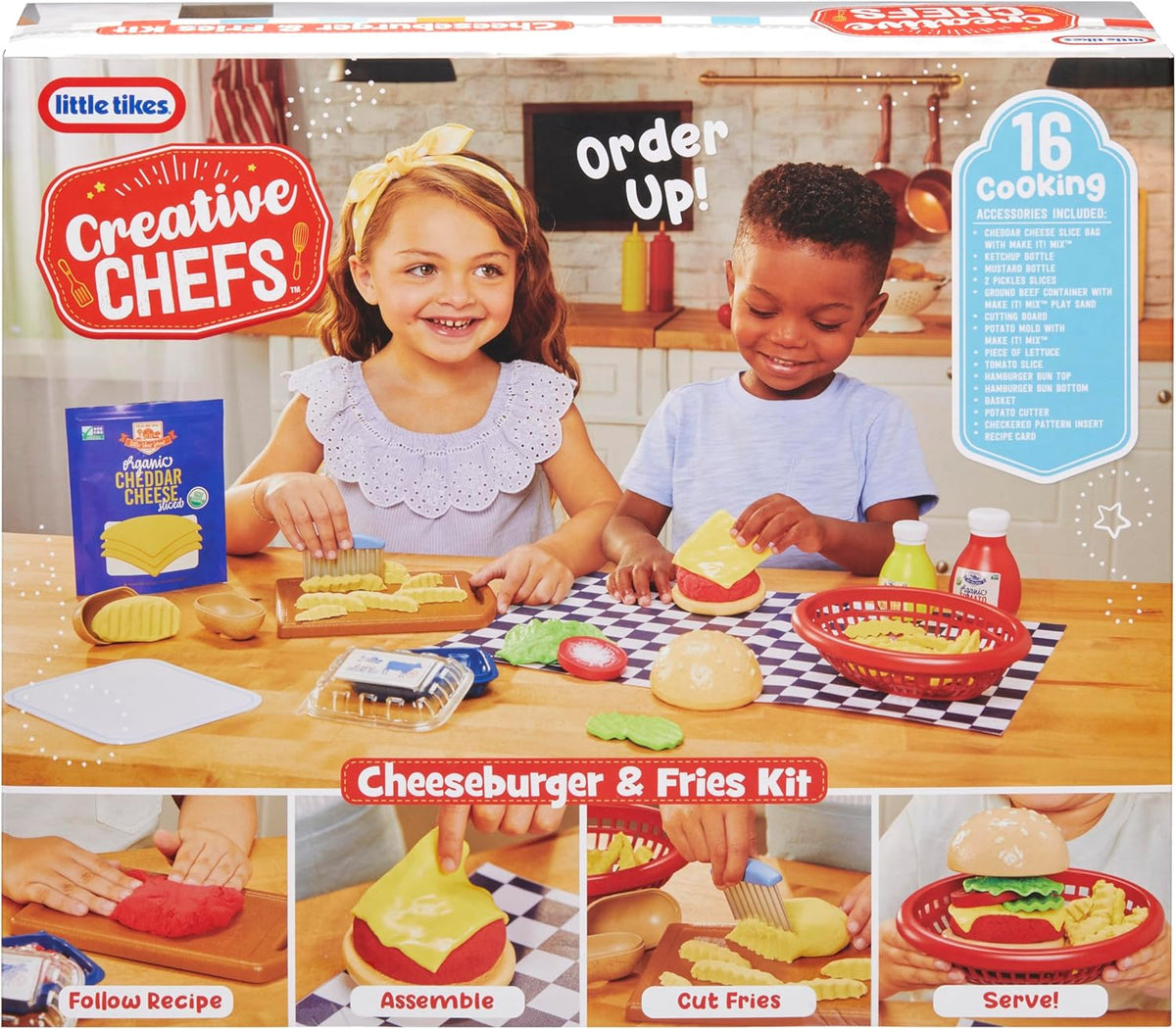 Little Tikes Creative Chefs Cheeseburger & Fresh Kit LIT-643194 — image 2