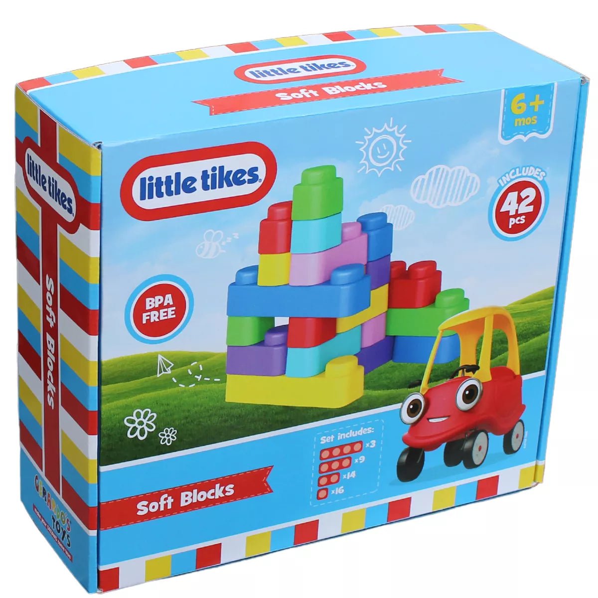 Little Tikes Soft blocks set 42 pcs GT8002 - Colorland Toys