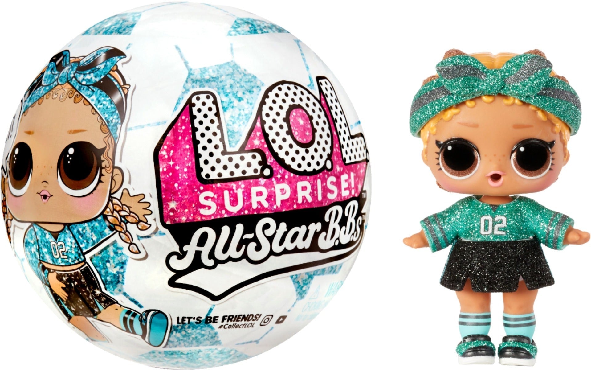 LOL Surprise All - Star B.B.s Sports Series 3 Soccer Team Sparkly Dolls Assorted - Colorland Toys