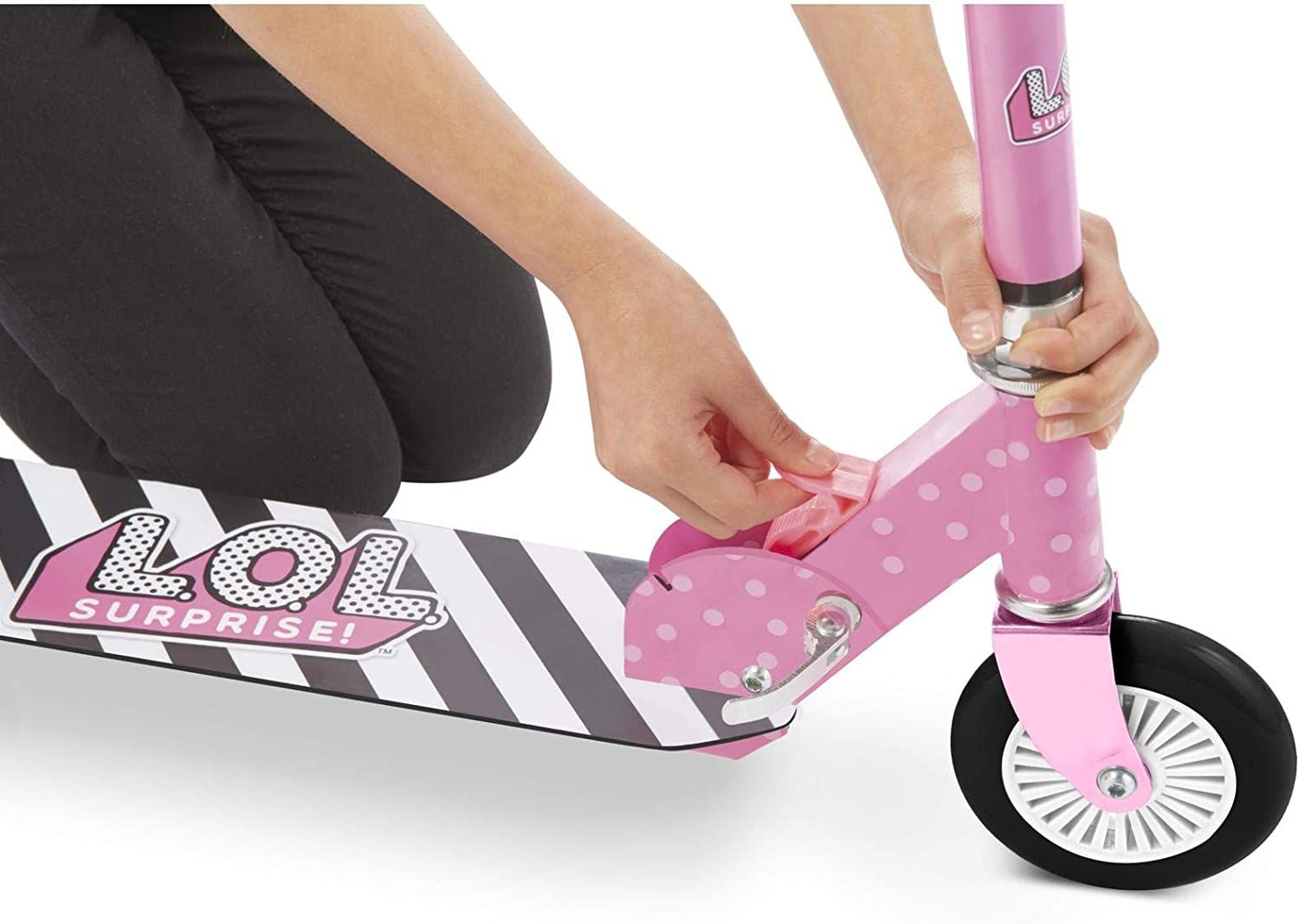 L.O.L. Surprise Folding Kick Scooter - Stripes LIT - 652011 - Colorland Toys