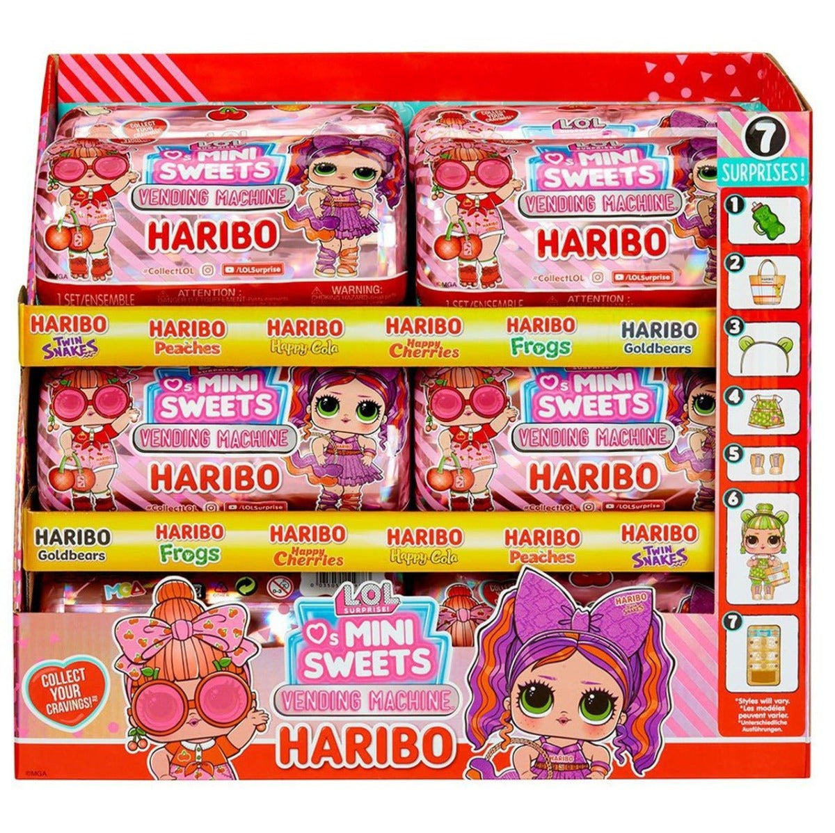 L.O.L. Surprise! Loves Mini Sweets x Haribo Vending Machine - Assorted - Colorland Toys