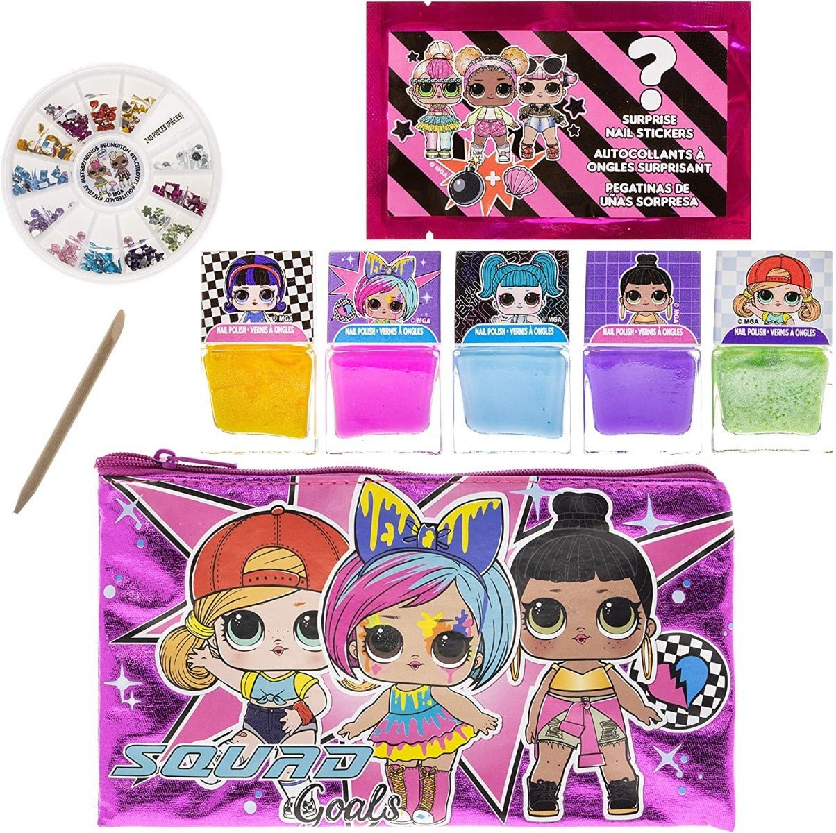 LOL Surprise Nail Art Decoration Set Makeup LL0046GA - Colorland Toys