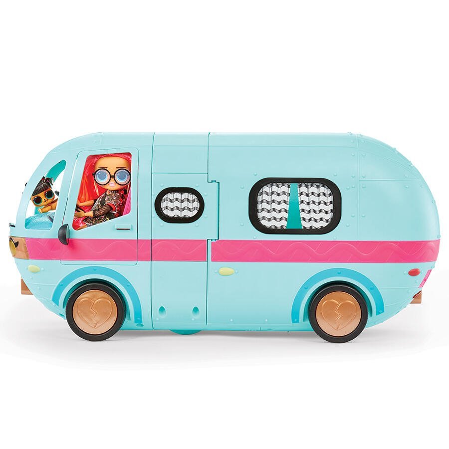 LOL Surprise OMG Glam N’ Go Camper – 4 - in - 1 Vehicle, House & Fashion Playset with 50+ Surprises & 360° Play - Colorland Toys