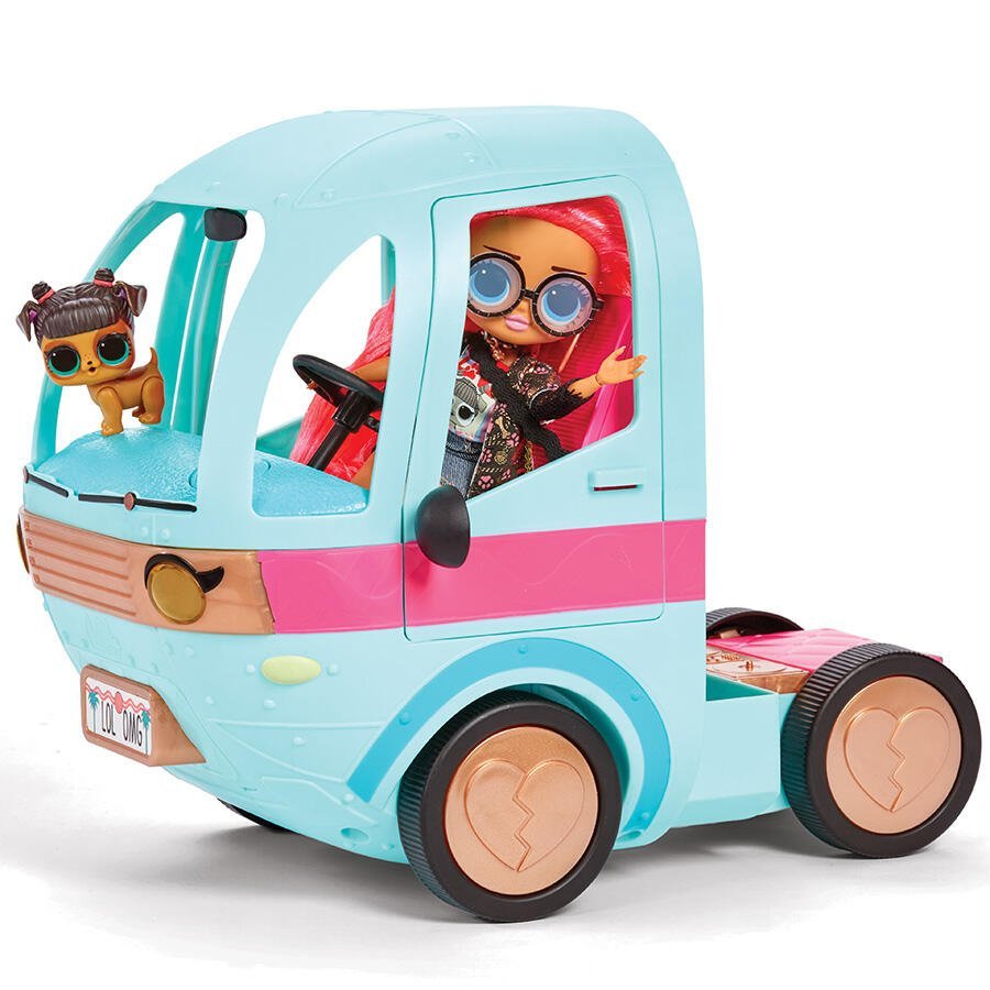 LOL Surprise OMG Glam N’ Go Camper – 4 - in - 1 Vehicle, House & Fashion Playset with 50+ Surprises & 360° Play - Colorland Toys