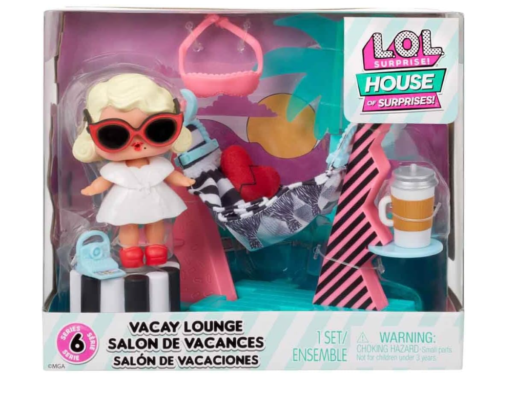 L.O.L. Surprise! O.M.G. House of Surprises - Vacay Lounge Playset MGA - 583769/583790EUC - Colorland Toys
