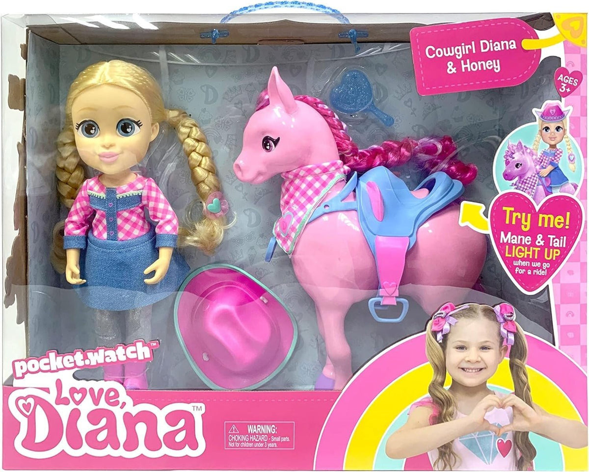 Love Diana Doll Cowgirl Horse Playset 20512 - Colorland Toys