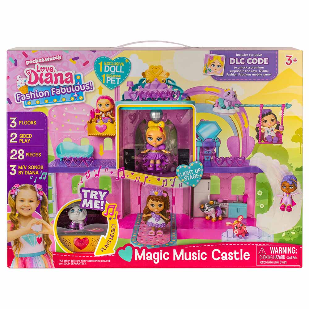 Love Diana Fashion Fabulous Magic Music Castle Playset 33099 — image 1