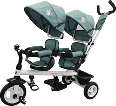 Lovely Baby Twin Trike Blue - Colorland Toys