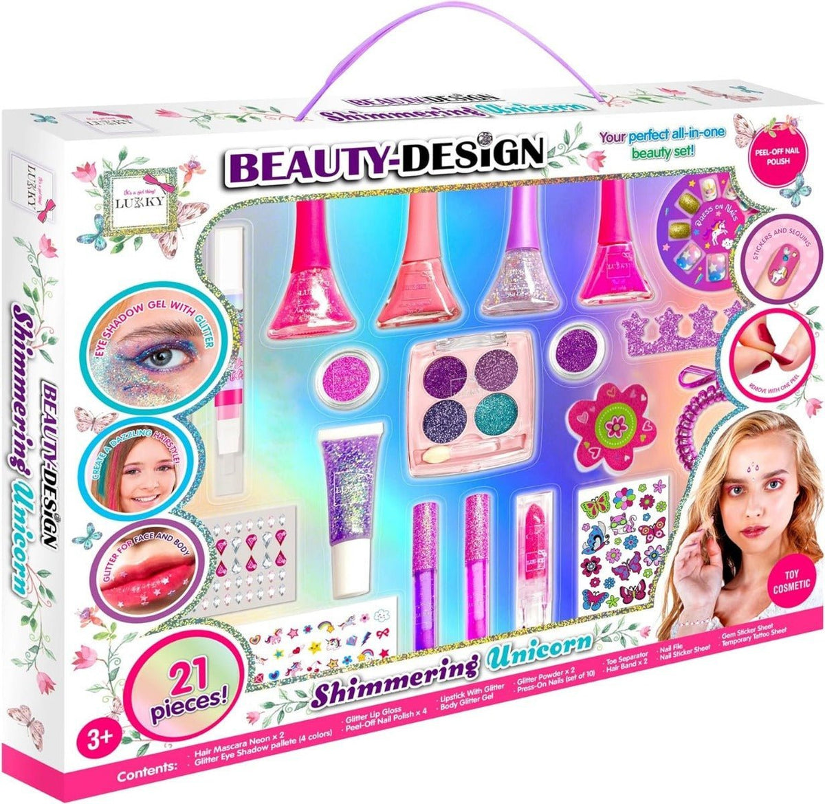 Lukky Beauty Design Set Shimmering Unicorn LUK - Т23369 - Colorland Toys