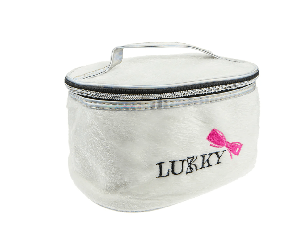 Lukky Big Plush Makeup Purse with Embroidery LUK-T21409 — image 2
