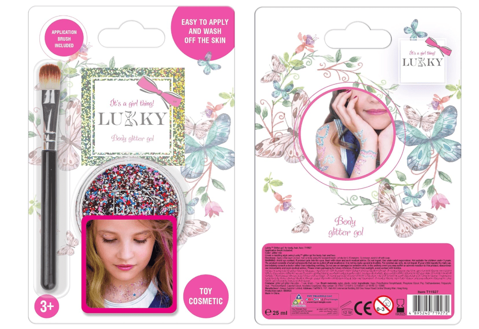 Lukky Body Glitter Gel with Brush - Color Mix 25ml LUK-T11927 — image 1