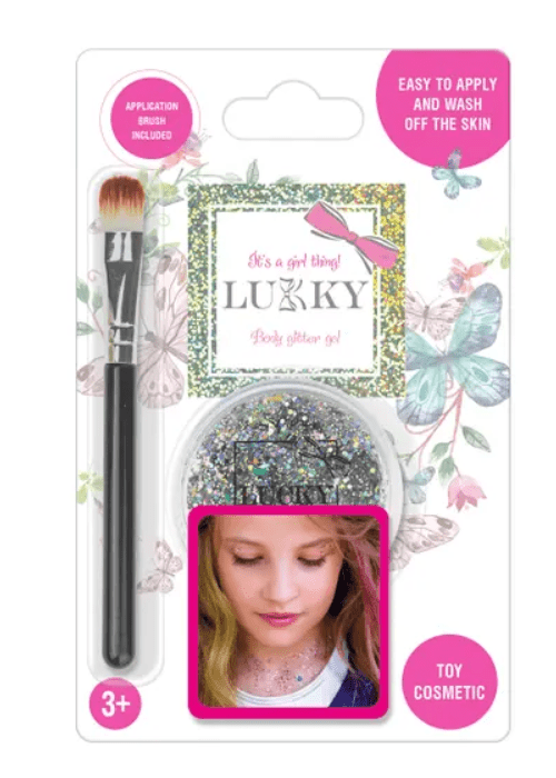 Lukky Body Glitter Gel with Brush - Silver 25ml LUK-T11926 — image 1