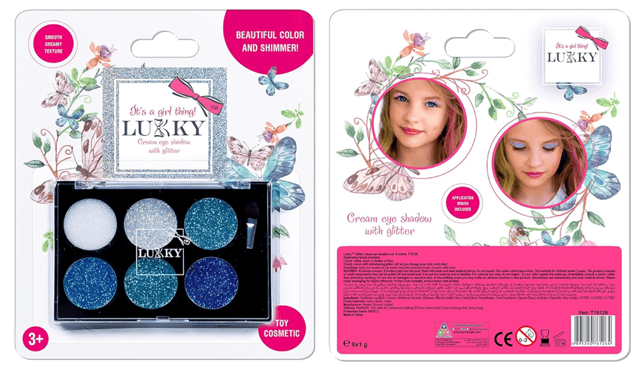 Lukky Eye Shadow Cream with Glitter with Brush Applicator WPB 6ml LUK-T16126 — image 1