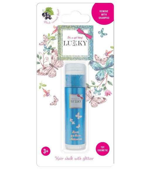 Lukky Hair Chalk with Black Currant Flavor - Blue 10g LUK-T18860 — image 1