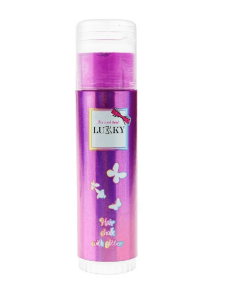 Lukky Hair Chalk with Glitter Raspberry Flavor - Pink 10g LUK-T18857 — image 1
