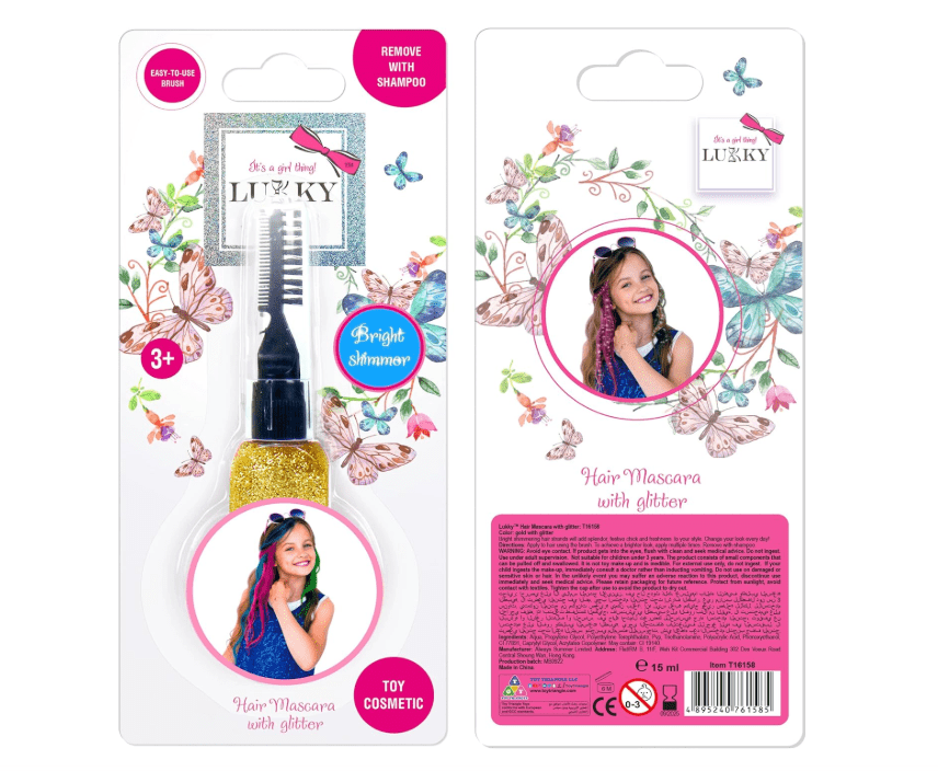 Lukky Hair Mascara with Glitter - Gold 15ml LUK-T16158 — image 1