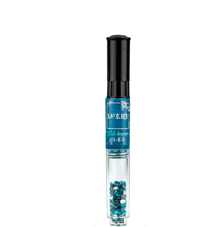 Lukky Nail Design Pen 3-In-1 011 - Light Blue 6ml LUK-T16776 — image 2