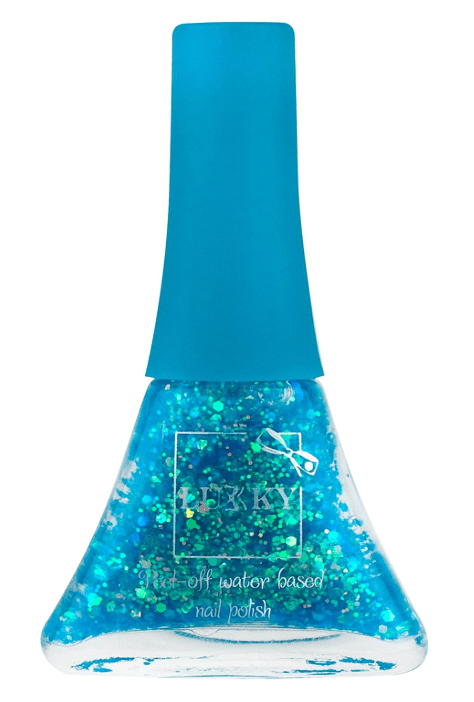 Lukky Peel - Off Nail Polish Confetti Mix - Turquoise Pearl with Glitter 5.5ml LUK - T16755 - Colorland Toys