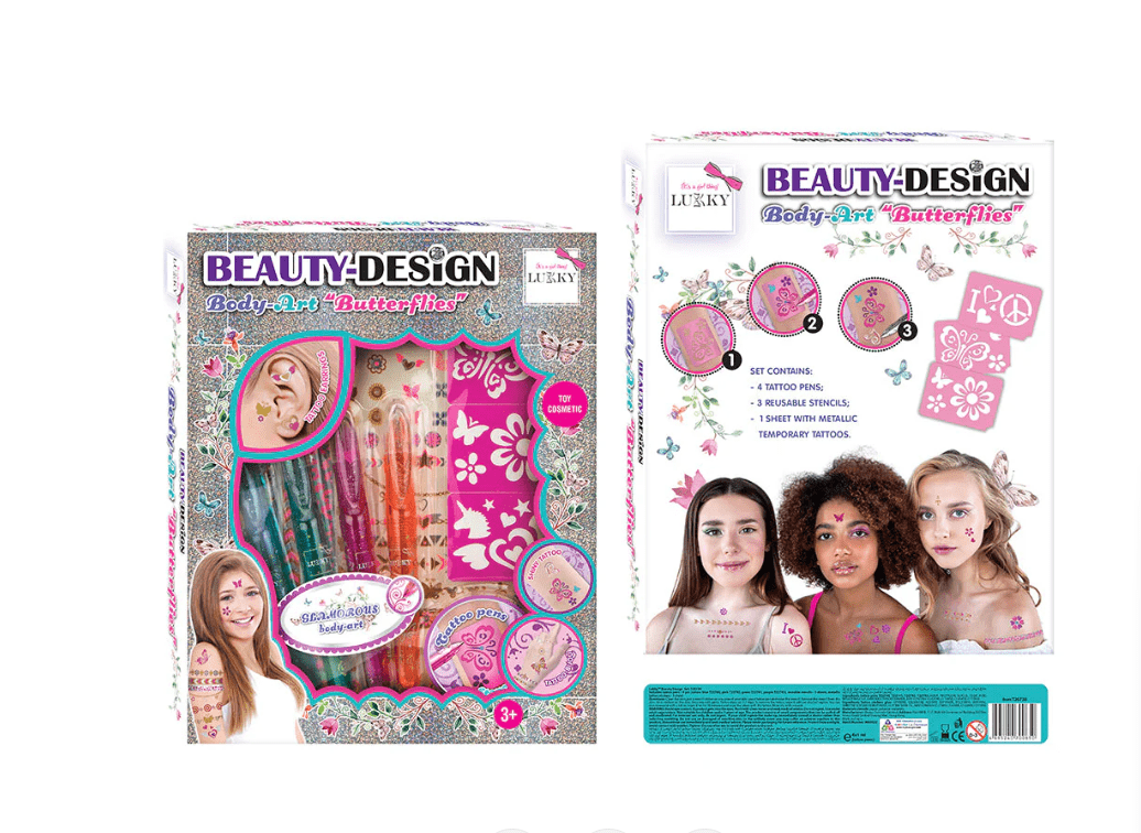 Lukky Set Beauty-Design Body-Art Butterflies LUK-T20730 — image 1