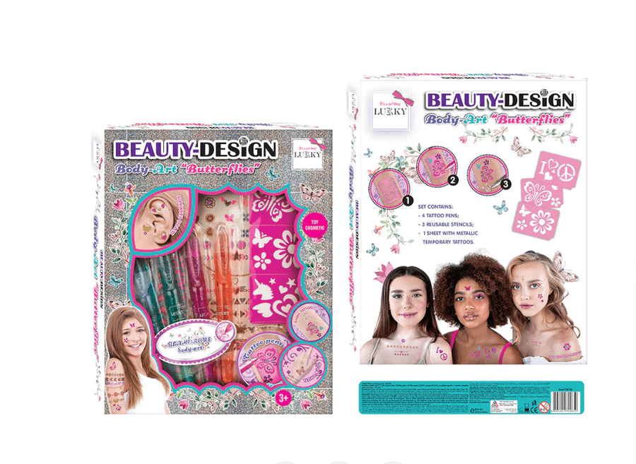 Lukky Set Beauty-Design Body-Art Butterflies LUK-T20730 — image 1