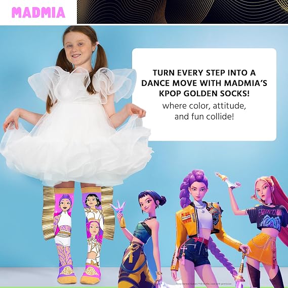 Madmia Socks KPop Demon Hunters Golden KP003 — image 3