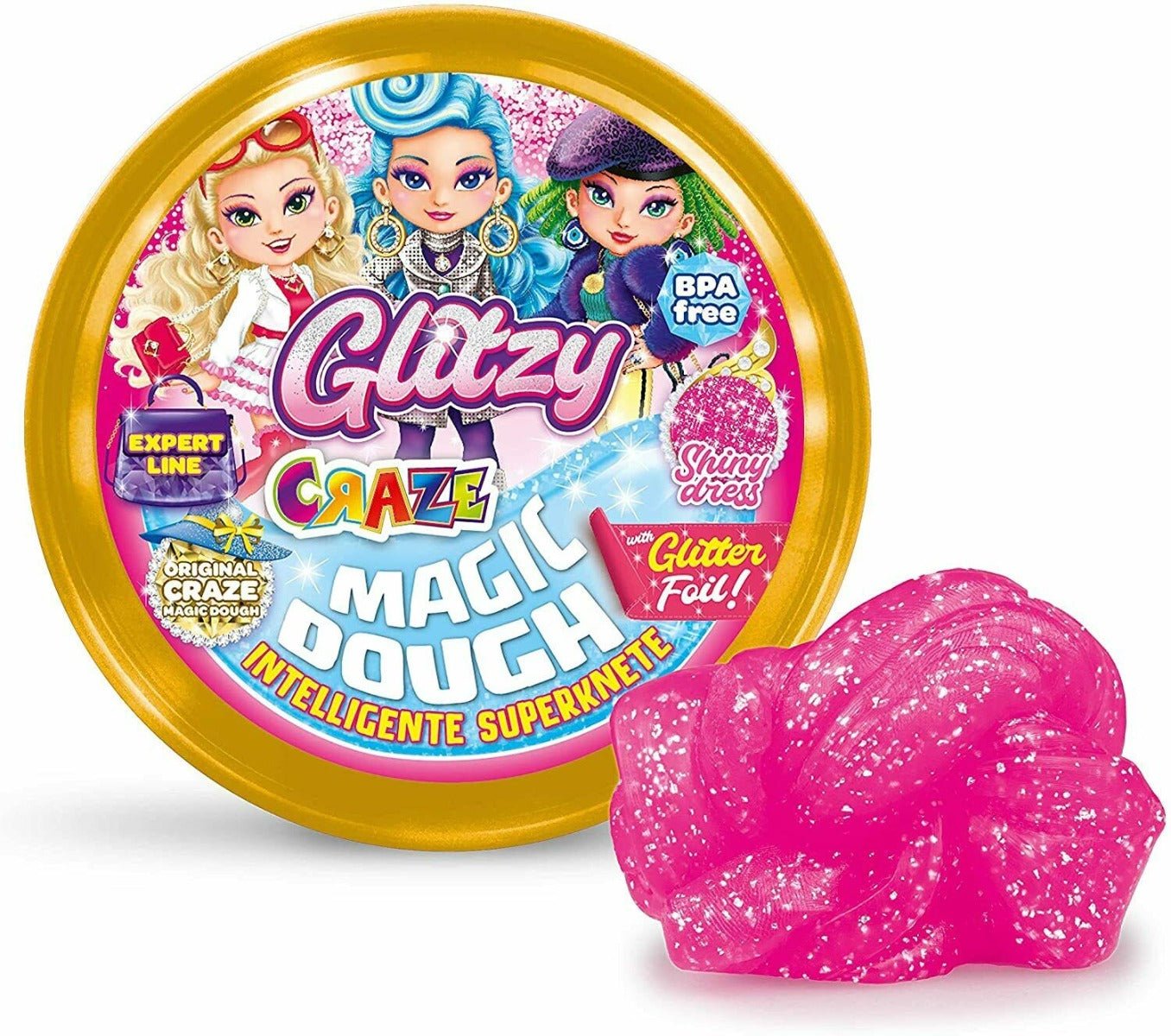 Magic Dough Glitzy Assorted 35450 - Colorland Toys