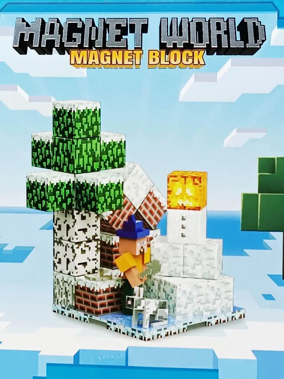 Magnet World Magnetic Block Big Snowman 46 - Pcs T9916 - Colorland Toys
