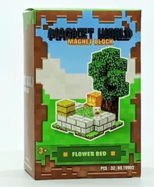 Magnet World Magnetic Block Flower Bed 32 - Pcs T9902 - Colorland Toys