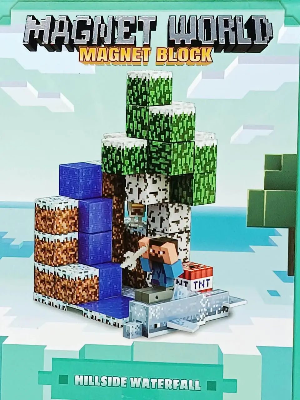 Magnet World Magnetic Block Hillside Waterfall 56 - Pcs T9914 - Colorland Toys