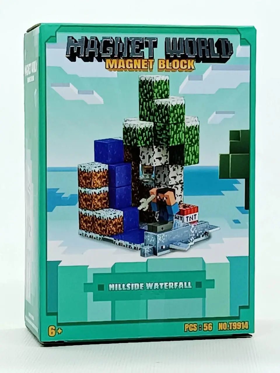 Magnet World Magnetic Block Hillside Waterfall 56 - Pcs T9914 - Colorland Toys