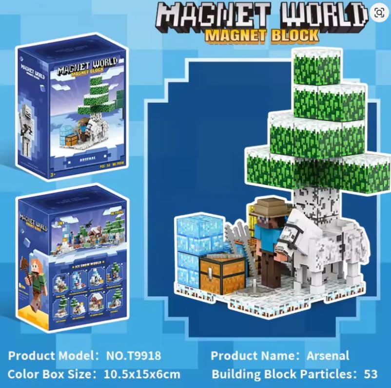 Magnet World Magnetic Block Ice Snow Cabin 61-Piece Set T9917 — image 1