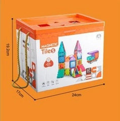 Magnetic Tiles Building Blocks with 67 Pcs Accessories CH1132 - Colorland Toys