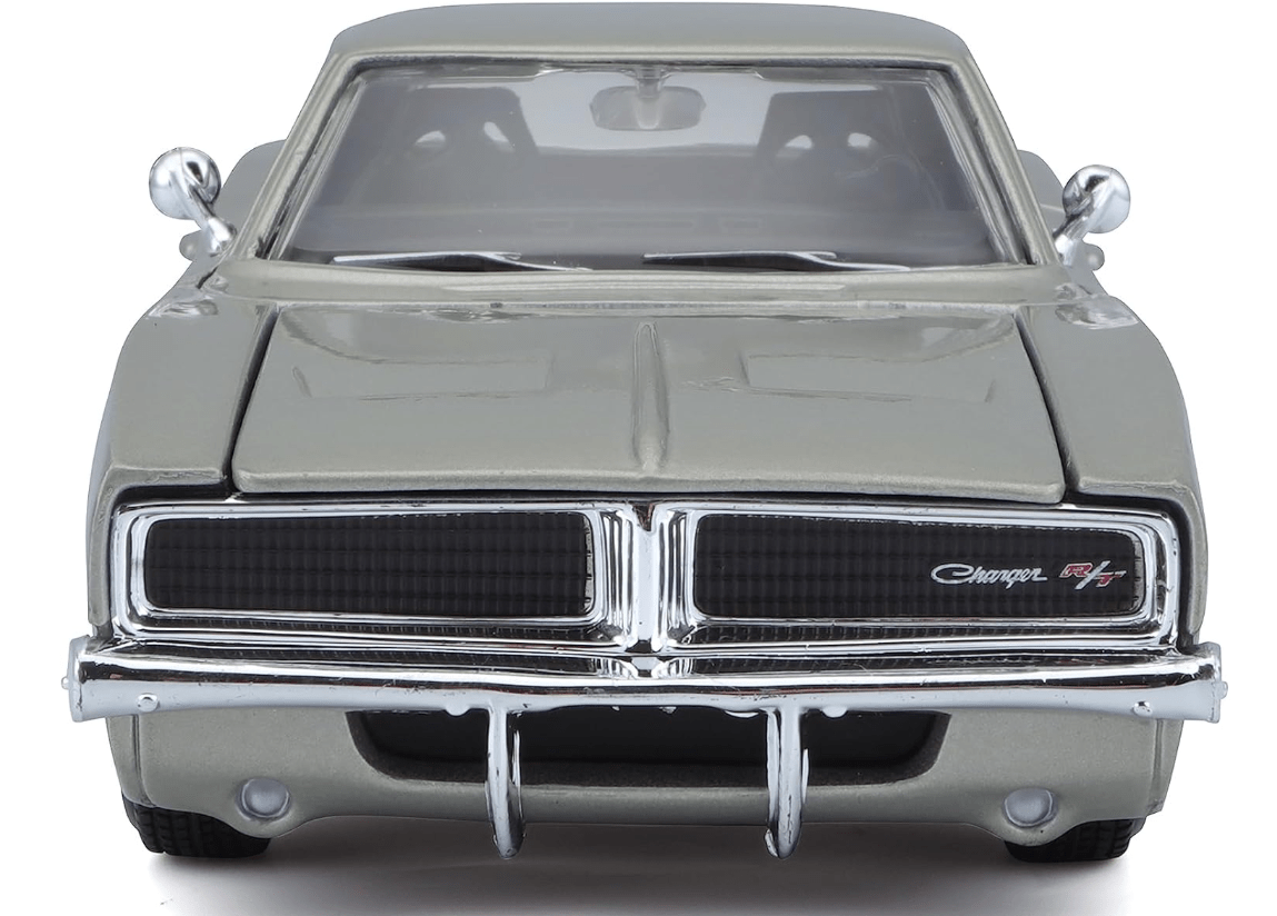 Maisto 1969 Dodge Charger R/T Model Car Silver 1:24 Scale 31256 - Colorland Toys