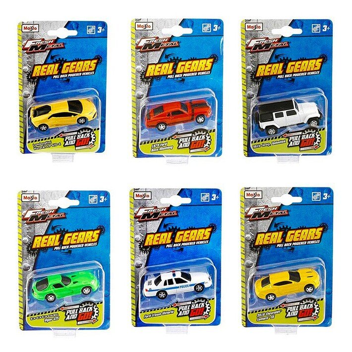 Maisto Fresh Metal Real Gears 3inch Pullback Car 15395 - Assotment - Colorland Toys