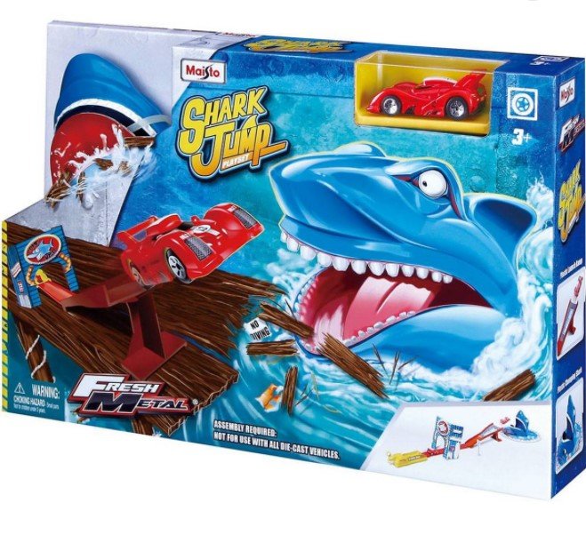 Maisto Fresh Metal Shark Jump Kids Car Track Race 11061 - Colorland Toys