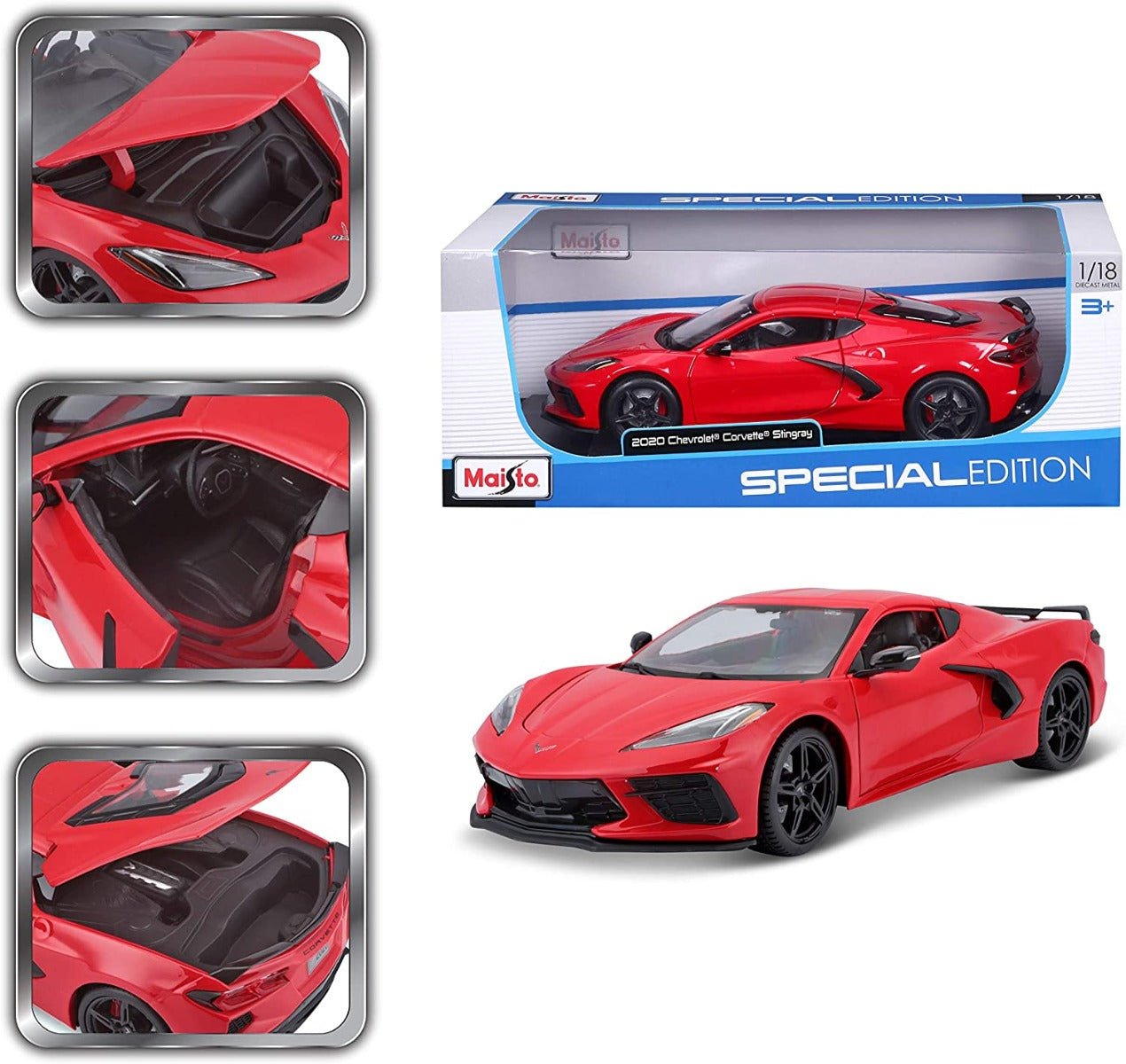 Maisto Special Edition 2020 Chevrolet Corvette Stingray 1:18 Scale 31447 - Colorland Toys