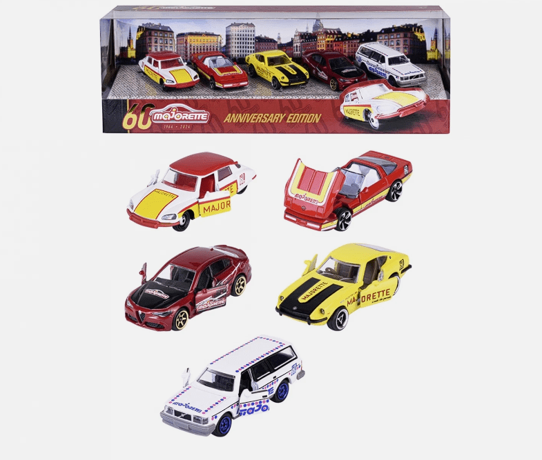 Majorette Anniversary Edition Die - Cast 5 - Pcs Giftpack 212054101 - Colorland Toys