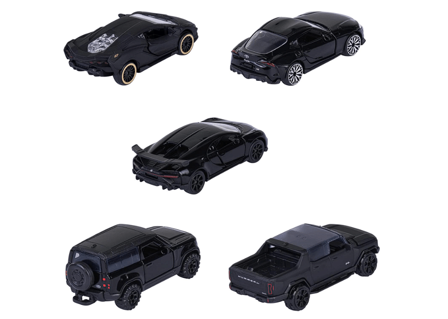 Majorette Black Edition Die - Cast 5 - Pcs Giftpack 212053191 - Colorland Toys