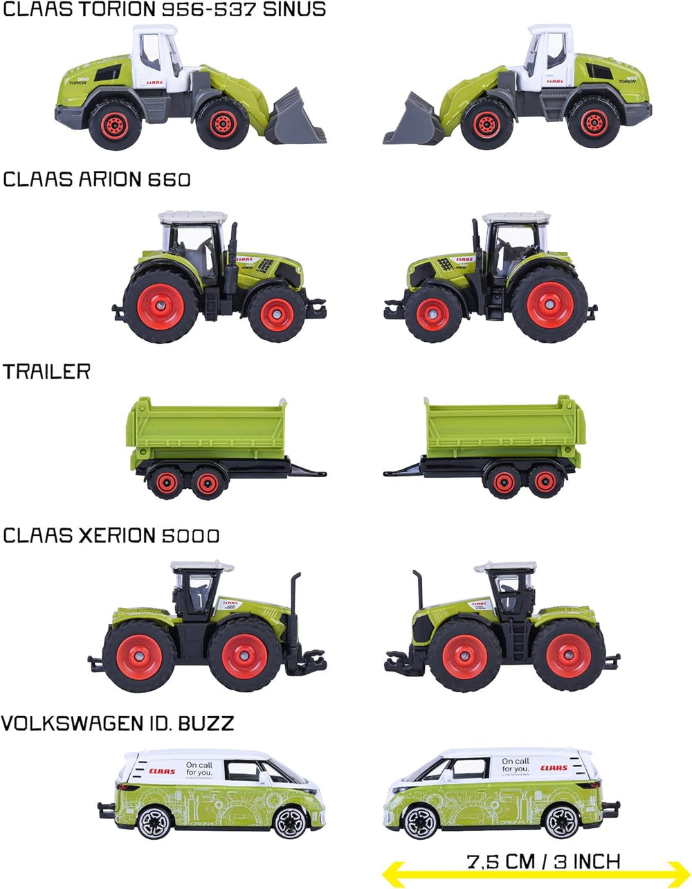MAJORETTE Claas Farm 5 Pieces Giftpack - Colorland Toys